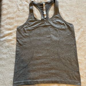 Lululemon swiftly tank; grey; size 12